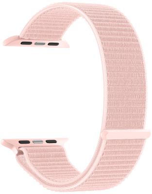 Deppa Ремешок Band Nylon для Apple Watch 38/40 mm, нейлоновый, розовый.