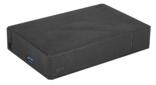 Внешний жесткий диск 4TB Silicon Power Stream S07, 3.5, USB 3.2, адаптер питания, Черный жесткий диск