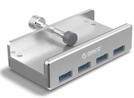 USB-концентратор Orico MH4PU-P (серебристый),