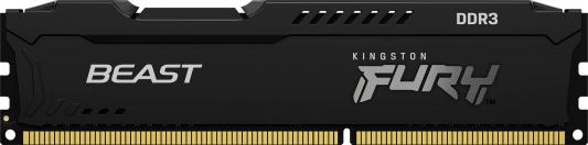 Оперативная память для компьютера 4Gb (1x4Gb) PC3-12800 1600MHz DDR3 DIMM CL10 Kingston FURY Beast Black (KF316C10BB/4)