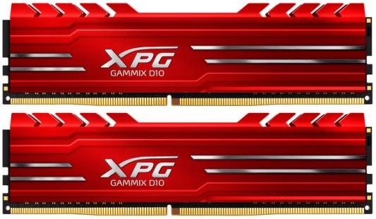 16GB ADATA DDR4 3000 DIMM GAMMIX D10 Red Gaming Memory AX4U300038G16A-DR10 Non-ECC, CL16, 1.35V, 1024x8, Kit (2x8GB), RTL (771625)