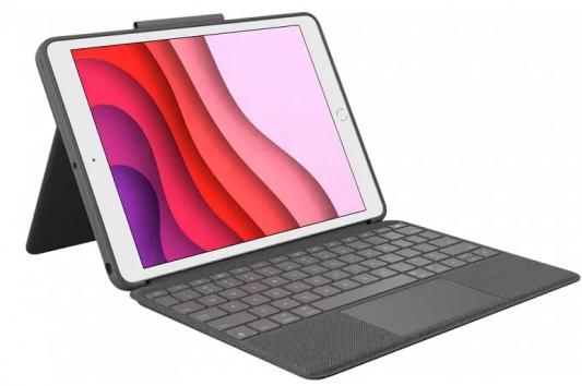 Клавиатура беспроводная Logitech Combo Touch for iPad 7-8 Gen Bluetooth графитовый (920-009994)