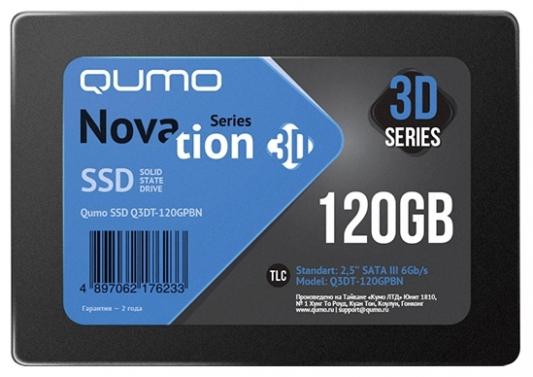 Твердотельный накопитель SSD 2.5" 120 Gb QUMO Q3DT-120GSCY Read 560Mb/s Write 540Mb/s 3D NAND TLC