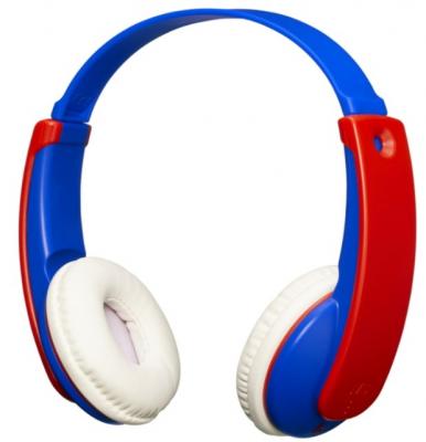 Наушники JVC беспроводные детские, модель HA-KD9BT-A-E, серия KIDS - Bluetooth. Цвет: синий/красный