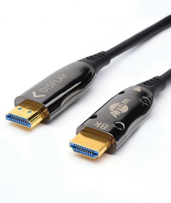 Кабель HDMI 30 м (HIGH speed, Metal gold,  Optical) 8K VER 2.1
