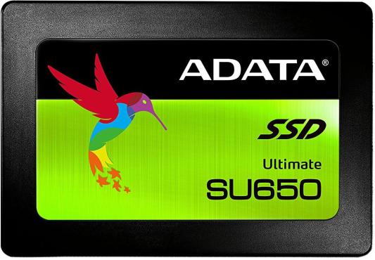 Твердотельный накопитель SSD 2.5" 512 Gb A-Data SU650 Read 520Mb/s Write 450Mb/s 3D NAND TLC (ASU650SS-512GT-R)