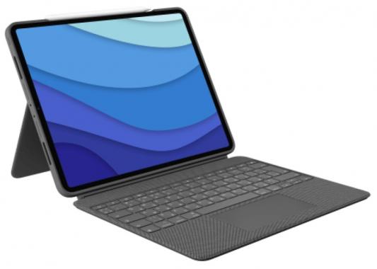 Клавиатура беспроводная Logitech Combo Touch для iPad Air (4-го поколения) Smart Connector серый (920-010271)