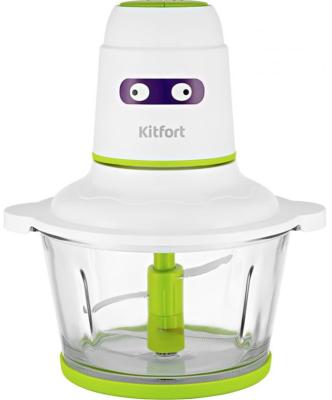 Измельчитель электрический Kitfort КТ-3050-2 белый/салатовый