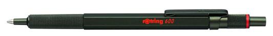Ручка шариковая Rotring 600 (2114263) 0.5мм корпус сталь зеленый черные чернила