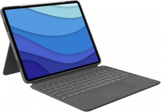 Клавиатура беспроводная Logitech Combo Touch для iPad Pro (5-го поколения) с диагональю 12,9 дюйма Bluetooth серый (920-010187)