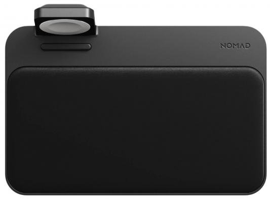 Беспроводное зарядное устройство Nomad Base Station 3-in-1 Apple Watch Edition V2 со встроенной зарядкой для Apple Watch. Цвет: черный.