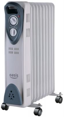 Масляный радиатор Oasis UT-25 2500 Вт термостат серый