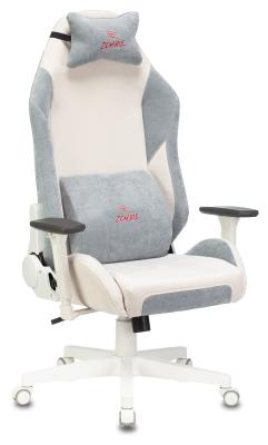 Кресло для геймеров Zombie EPIC PRO Fabric белый серо-голубой