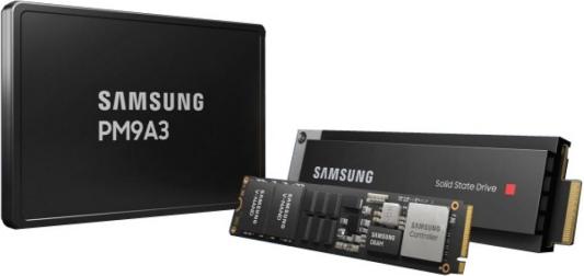 Samsung Enterprise SSD, 2.5"(SFF/U.2), PM9A3, 960GB, NVMe/PCIE Gen4 x4, R6500/W1500Mb/s, IOPS(R4K) 580K/70K, MTBF 2M, 1 DWPD, OEM, 5 years, ( analog MZQLB960HAJR-00007)