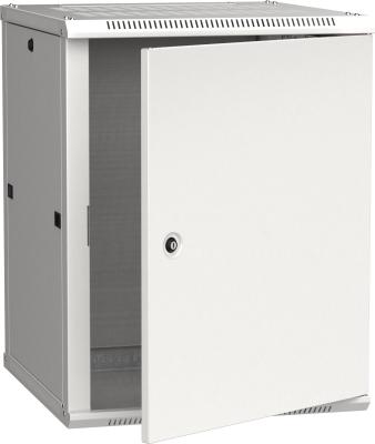 Шкаф монтажный ITK Linea W (LWR3-15U66-MF) настенный 15U 600x450мм пер.дв.металл 90кг серый 500мм 200град. 770мм IP20 IK10 сталь