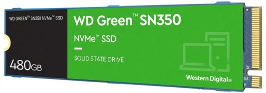 Твердотельный накопитель SSD M.2 480 Gb Western Digital Green SN350 Read 2400Mb/s Write 1650Mb/s 3D NAND TLC (WDS480G2G0C)