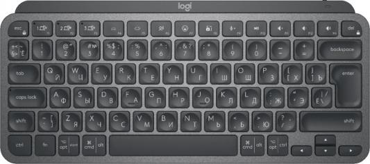 Клавиатура беспроводная Logitech MX Keys Mini Graphite Bluetooth графитовый (920-010501)