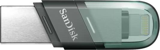 Флешка 32Gb SanDisk SDIX90N-032G-GN6NN Lightning USB 3.1 зеленый серебристый