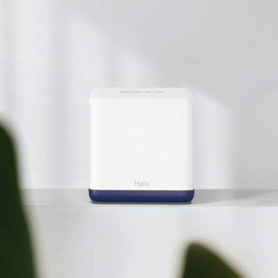 AC1900 Whole Home Mesh Wi-Fi SystemSPEED: 600 Mbps at 2.4 GHz + 1300 Mbps at 5 GHzSPEC: 3? Internal Antennas, 3? Gigabit Ports per Unit (WAN/LAN auto-sensing)FEATURE: Halo APP, Router/AP Mode, One Unified Network, Seamless Roaming, Easy Expansion