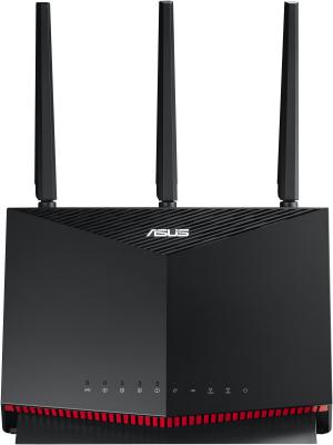 Беспроводной маршрутизатор ASUS RT-AX86S 802.11ax 4804Mbps 2.4 ГГц 5 ГГц 4xLAN USB черный