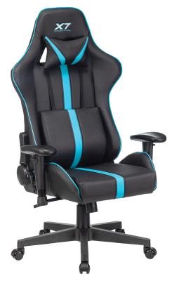 Кресло для геймеров A4TECH X7 GG-1200 чёрный голубой