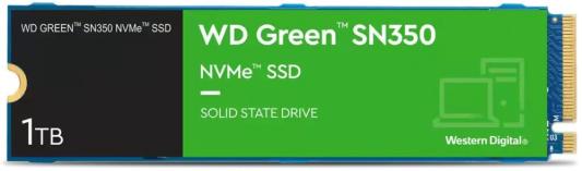 Твердотельный накопитель SSD M.2 1 Tb Western Digital Green SN350 Read 3200Mb/s Write 2500Mb/s 3D QLC NAND (WDS100T3G0C)