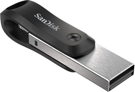 Флешка 128Gb SanDisk SDIX60N-128G-GN6NE USB 3.0 Lightning серебристый черный
