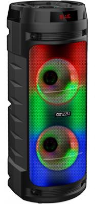 Ginzzu GM-219 {(V5.0), 50Вт, 150Гц- 18кГц, USB-flash, microSD-card, FM-радио, пульт ДУ,  батарея 3,6В/4500мАч, эквалайзер }