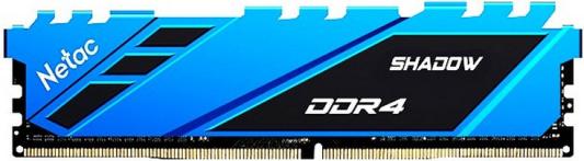 Оперативная память для компьютера 16Gb (1x16Gb) PC4-25600 3200MHz DDR4 DIMM CL16 Netac Shadow NTSDD4P32SP-16B