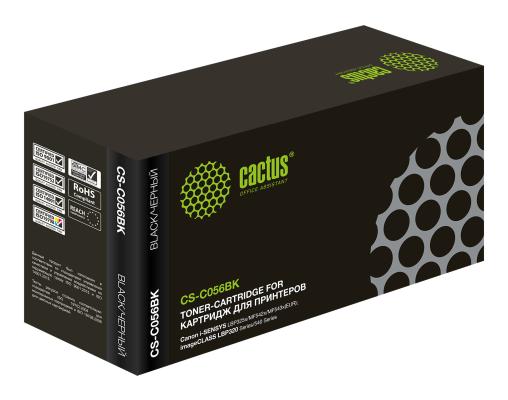 Картридж лазерный Cactus CS-C056BK черный (5100стр.) для Canon i-SENSYS LBP325x/MF542x/MF543x