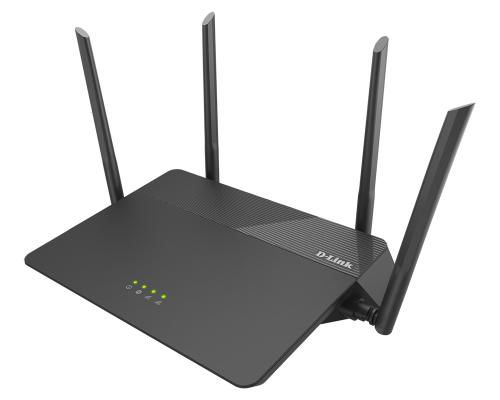 Wi-Fi роутер D-Link DIR-878/RU/R1B 802.11abgnac 1900Mbps 2.4 ГГц 5 ГГц 4xLAN черный