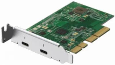 QNAP QXP-T32P Dual Port Thunderbolt 3 Adapter, 2 Thunderbolt (USB Type-C) PCIe Gen3 x4