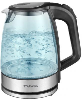Чайник электрический StarWind SKG2090 2200 Вт чёрный 1.8 л пластик/стекло