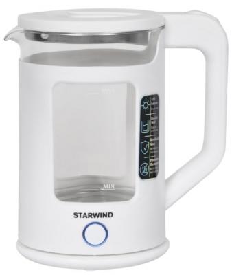 Чайник электрический StarWind SKG2060 1500 Вт белый 1.5 л пластик/стекло