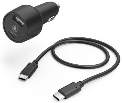 Автомобильное зарядное устройство HAMA H-210522 USB-C черный