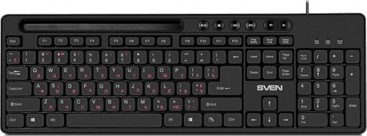 Клавиатура проводная Sven KB-S302 USB черный