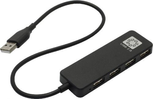 Концентратор USB 2.0 5bites HB24-209BK 4 x USB 2.0 черный