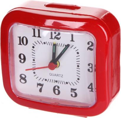 Perfeo Quartz часы-будильник "PF-TC-004", прямоугольные 8*7,5 см, красные