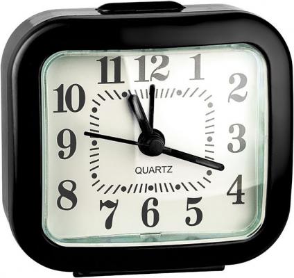 Perfeo Quartz часы-будильник "PF-TC-004", прямоугольные 8*7,5 см, чёрные