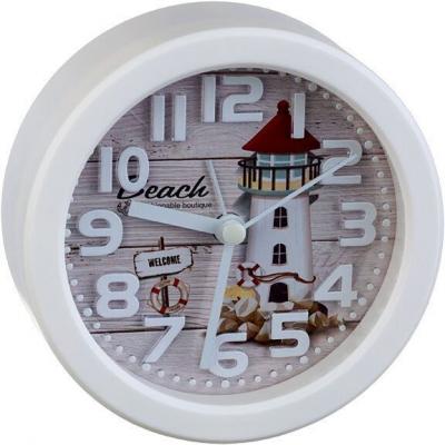 Perfeo Quartz часы-будильник "PF-TC-013", круглые диам. 10,5 см, маяк