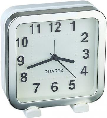Perfeo Quartz часы-будильник PF-TC-018, квадратные 13*13 см, белые