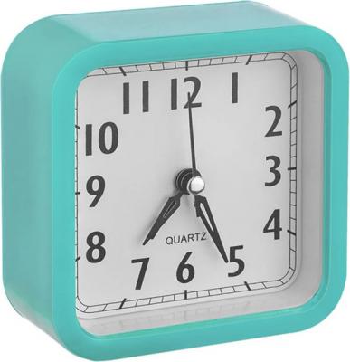 Perfeo Quartz часы-будильник "PF-TC-019", квадратные 10*10 см, зелёные