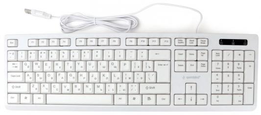 Клавиатура проводная Gembird KB-8355U USB белый