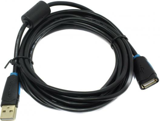 Кабель-удлинитель Vention USB 2.0 AM/AF - 3м Черный