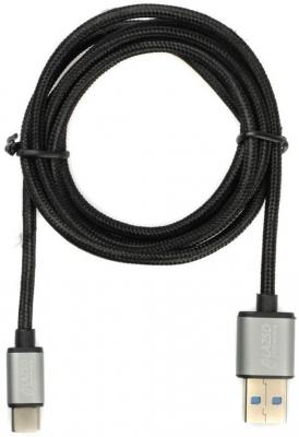 Кабель USB 3.0 USB Type C 1.2м LAZSO WU-306(1.2m) круглый черный