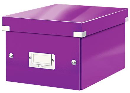 Короб для хранения Leitz 60430062 Click & Store A5 фиолетовый картон