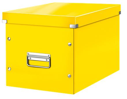 Короб для хранения Leitz 61080016 Click & Store L желтый картон