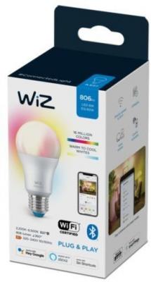 Лампа светодиодная WiZ Wi-Fi BLE 60WA60E27922-65RGB1PF/6