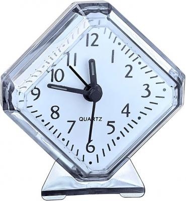 Perfeo Quartz часы-будильник "PF-TC-002", ромб. 7,5*8,5 см, белые