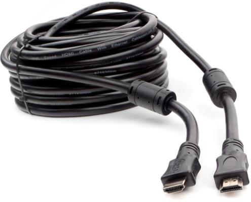 Кабель HDMI 15м Cablexpert CCF2-HDMI4-15M круглый черный